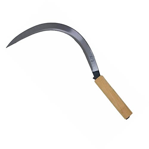 La zappa Faucille crantée pour céréales 2501 en acier forgé à la main Made in Italy (32 cm x 2,2 cm)