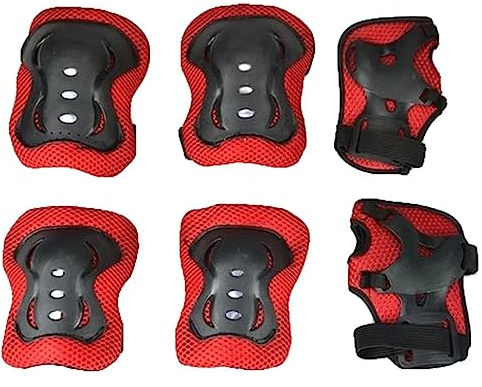 YJZQ 6PCS Protection Genou-Coude Scooter Fille Garçon Protège-Poignets + Genouillère + Coudière Support Pad S pour Enfants 3-5ans équipement Sport Patins à roulettes Cyclisme