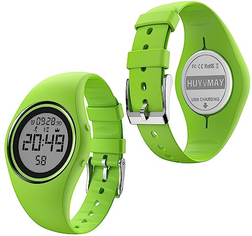HUYVMAY Fitness Tracker Schrittzähler Uhr Ohne App/Ohne Handy/Kein Bluetooth, IP68 Wasserdicht Fitnessuhr Mit Schrittzähler Kalorienzähler Timer Wecker, Einfach Sportuhr für Damen/Kinder