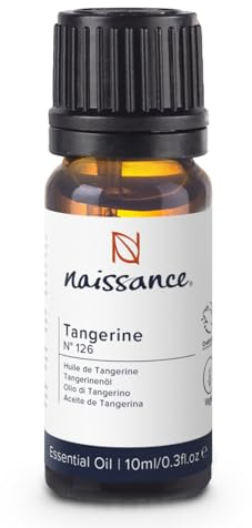 Naissance Tangerine Essential Oil (No. 126) - 10ml - Pure, Natural - for Aromatherapy, Home Diffusers, Humidifier, Burner, Candle Making
