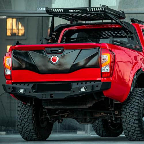 Heckklappenschutz kompatibel mit Nissan Navara NP300 D23 2014 bis 2021 Mattschwarz