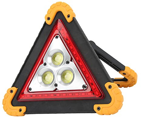 Pyhodi Lampada Triangolo Avvertimento Auto, Lampada LED Portatile per Riparazione Malfunzionamenti Proiettore di Emergenza 4 modalità, 1500lm Super Luminoso, Luce di Emergenza