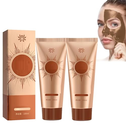 Parowu Aufhellende und Fleckenentfernende Gesichtsmaske, Parowu Herbal Spots Peel-Off-Gesichtsmaske, Anti-Falten-Peel-Off-Gesichtsmaske, für alle Hauttypen (2pcs)