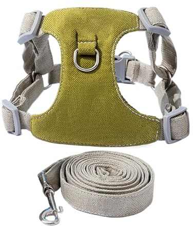 Imbracatura media per cani – Imbracatura anti-tiraggio con guinzaglio,Gilet Oxford traspirante per cani, regolabili per piccole razze medie e grandi passeggiate all'aperto