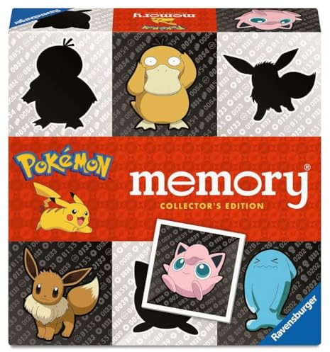 Ravensburger 24954 Collector's Memory® Pokémon - Fanutgåvan av det världsberömda minnesspelet, för 2-8 spelare från 6 år och uppåt