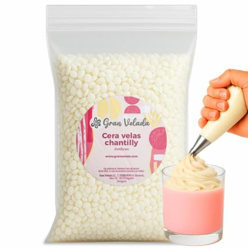 Gran Velada - Cire végétale de soja pour bougies décoratives, texture crème montée, idéale pour cupcakes, décorations et garnitures 5 kg
