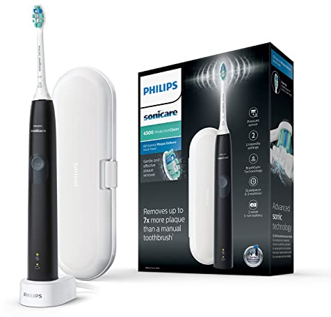 Philips Sonicare ProtectiveClean Model 4300 Electric Toothbrush, Black