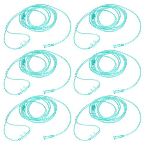 EXCEART 6 Stücke Sauerstoffbrille Nasenbrille Sauerstoff Nasenkanüle weich Kunststoff Sauerstoffbrillen Nase Stutzen O2 Schlauch Zubehör für Erwachsene 250cm Schlauch