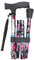 PEPE Mobility - Gehstock Klappbar Herren, Spazierstock Damen Höhenverstellbar, Senioren Aluminium, Faltbarer (Blumen)