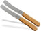 InstrumenteNrw Couteau à beurre de Solingen Couteau à petit déjeuner Fabriqué en Allemagne Couteau avec manche en bois de hêtre Couteau à pain en acier inoxydable avec lame large 21,5 cm (2)