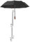 360° Rotatable Universal Umbrella Clamp for Pram/Pushchair/Bike/Baby Stroller/Wheelchair/Bicycle/Walker, Adjustable Stainless Steel Parasol Holder for 2.2-2.7cm Bar Diameter(2 Fold)