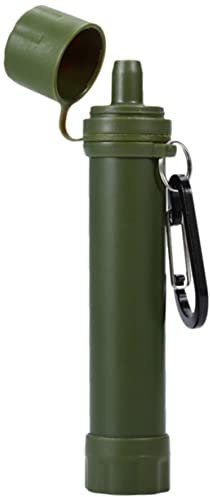 SOIMISS Purificador de Agua Portátil para Supervivencia y Montaña 1 Pieza | ABS y Pe, Reduce Sedimentos, para Agua de Río o Grifo, Camping, Caza y Pesca