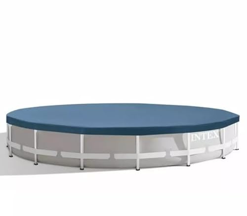 Sheepmania Intex 11289 Cubierta para Piscinas de Estructura Redonda Ø 610 cm – Cubierta de Piscina con Cuerda de fijación y Orificios de Drenaje – Compatible con Intex 26334, 26756