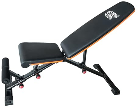 Banc d'entraînement réglable pour salle de sport à domicile – Banc de musculation pliable incliné à plat pour un entraînement complet du corps | Banc d'exercice compact pour haltères et entraînements