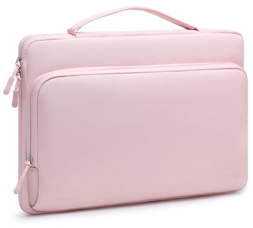 HYZUO 13,3-14 Tum Laptopväska Fodral för MacBook Pro 14 M5, Blek Rosa | för MacBook Pro 14 M5-M1 Pro/Max A3426 A3427 2026-2021, 13,3 MacBook Air/Pro, 13,8/13,5 Surface, 13 13,3 HP Dell Lenovo