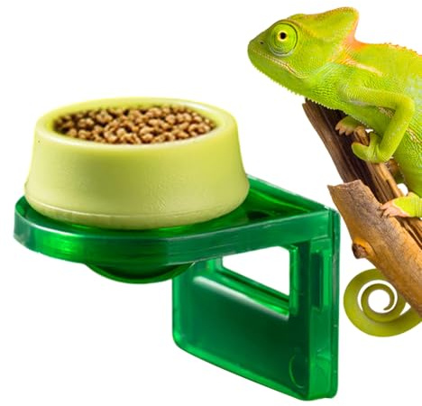 Generico per Cibo Rettili | Ciotole Alimentari Rimovibili da Terrario,Mangiatoie per rettili | Adatto per camaleonti arborei, Piccoli Animali Domestici, Anfibi, iguane e anolidi