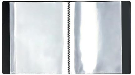 Fotoarkiveringsalbum med klistermärke 2PCSA6 Häfte 40 sidor för frimärken och formar Organisatör för bok för portfölj
