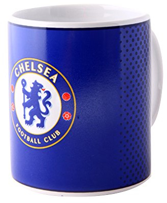 Chelsea FC Official Fade Crest Design Ceramic Mug (One Size) (Blue)