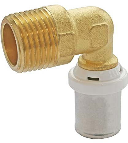SOMATHERM FOR YOU, Coude à sertir pour tube multicouche Ø20 M20/27 - Raccordement facile et rapide, compatible avec profils U, H, TH - Norme NF 545 - Sécurisé et étanche
