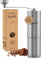 Morgenheld Moulin à café manuel en acier inoxydable – Meule en céramique réglable en continu – Broyeur grains de café – Coffee grinder espresso pour l’extérieur et le camping