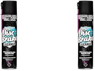 Muc-Off Disc Brake Cleaner, 400 Millilitres - Fast-Action, Quick Drying Bicycle Disc Brake Cleaner - Treats And Re-Hydrates Disc Brake Pads And Rotors (Pack of 2)