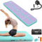 ALLPICK Turnmatte Aufblasbar mit elektrischer Luftpumpe, Länge 3/4/5/6 m Trainingsmatte, 10/20 cm hoch Tumbling Matte, Doppelseitiges Design Aufblasbar für Gymnastikmatte, Yoga Grün 300 * 100 * 10 cm