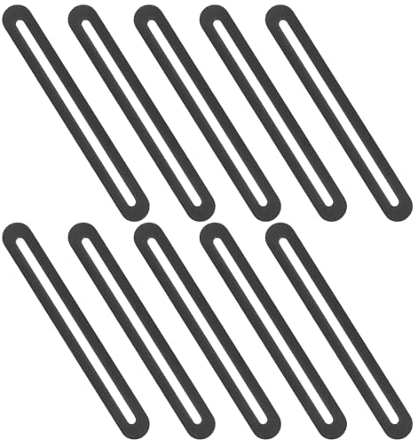 Verstellbare Flachverbinder, 10 Stk Lochplatten Metall, Holzverbinder mit Langloch, Flache Eckwinkel Verbindungsplatten Verbinder für Reparatur Befestigung Möbel Holz DIY Projekte - 110x19mm