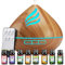 Oil Diffusers 500ML with 8 Essential Oils Set, Aromatherapy Diffusers Air Freshener,Essential Oil Diffuser with Remote Control, 4 Timer and Waterless Auto-Off Cool Mist Diffusers for Home