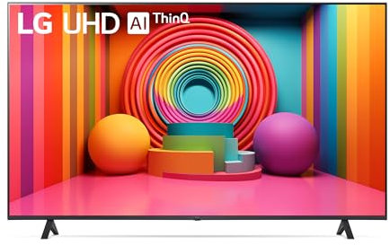 LG UHD 65'', Serie UR75, Smart TV 4K, 65UR75006LK, Processore α5 Gen6, HDR10 Pro, Filmmaker Mode, Game Optimizer, Wi-Fi, webOS 23, Alexa, Sports Portal, 3 HDMI, 2 USB