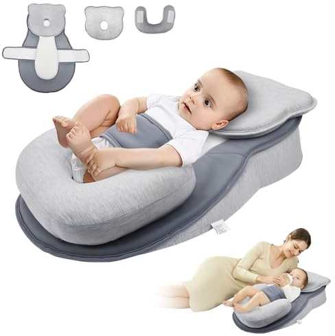 Dumenix Mom's Breastfeeding Support Pillow, Baby Feeding Support Pillow, 10° Nursing Pillow with Adjustable Safety Strap for Postpartum Feeding