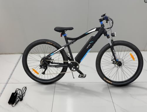 TENTEK Elektrofahrrad Für Damen Herren Pendler Offroad, 250W Motor Mountainbike Mit 36V 13Ah Abnehmbarem Akku, 29 Zoll City Pedelec, 9 Gang Schaltung, Federgabel, Alurahmen (blau)