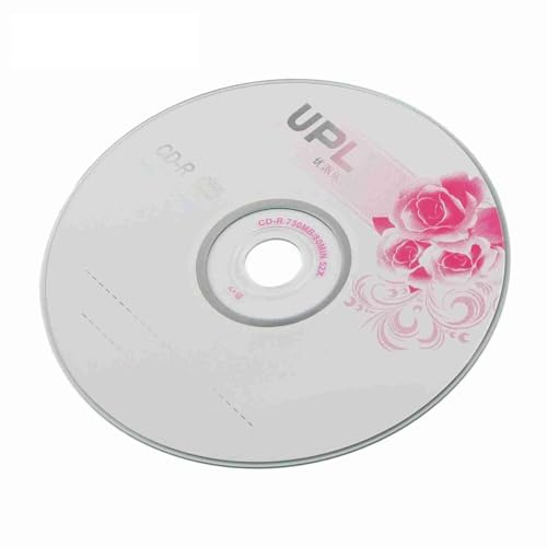 OEBUAFI Höghastighets CD R Tomma Skivor 52X 730MB Kapacitet föR Datalagring och Säkerhetskopiering, Icke Omskrivningsbara CD-skivor föR Musik och Foton, Paket med 50 (50 st)