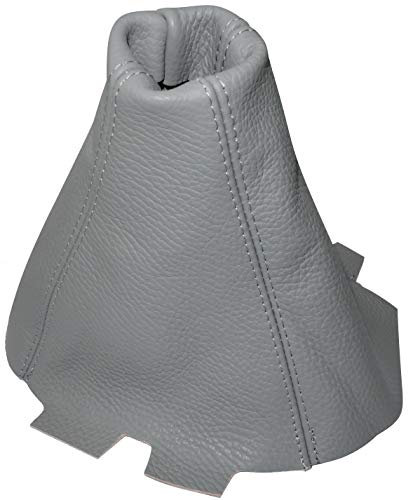 AERZETIX - Soufflet de levier de vitesse de voiture - 100% cuir véritable - couleur du cuir: gris clair