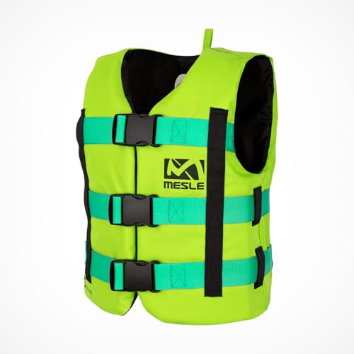 Mesle Schwimmweste Erwachsene Rental H600, Robuste Schwimmhilfe für Kommerziellen Verleih, Herren & Damen, 50N Auftriebsweste Sup, Kajak, Prallschutzweste Wakeboard, Wasserski, Jetski