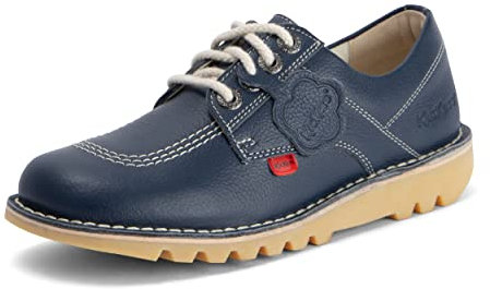 Kickers Unisex Kick Lo Shoes | Extra Comfortable | Added Durability | Premium Quality, Blue, 6 UK