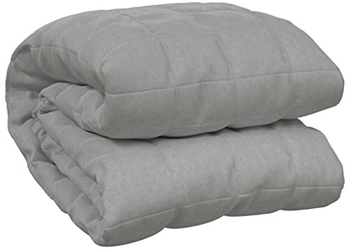 Couverture lestée Gris 220x240 cm 11 kg Tissu