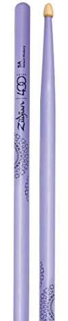 Zildjian Avedis Company Limited Edition 400th Anniversary 5AW Acorn Tip Drumsticks, Purple (Z5AACP-400)