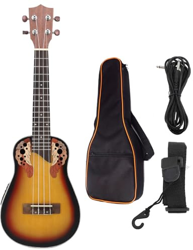 23in Ukulele, 3 Band Equalizer Ukulele Stränginstrument för Professionella Nybörjare
