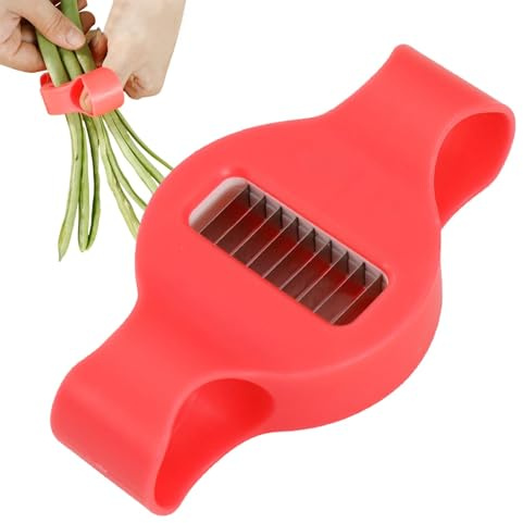 Taglierina fagioli in acciaio inox affettatrice fagioli multifunzione | Taglierina fagioli multifunzione | Frantoio fagioli in acciaio inox strumento da cucina taglierina filo di qualità alimentare