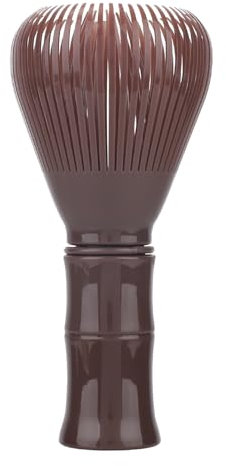 BOXOB Frustino Matcha in Resina, 11,5x5,5cm Pennello Chasen Riutilizzabile Facile da Pulire Mescolatore Matcha Strumento Frusta per Tè Verde Giapponese per Mescolare e Preparare il Tè (Marrone)