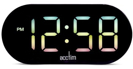Acctim Lyra LED Digital Alarm Clock Colour Fade USB-C Power Smart Connector® Charging Hub
