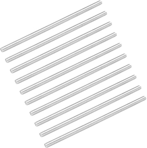 QUARKZMAN 20Pack Barra Filettata Completa M4 x 100mm Passo Filetto 0.7mm 304 Acciaio Inossidabile Barra Filettata Destra Barre Perno