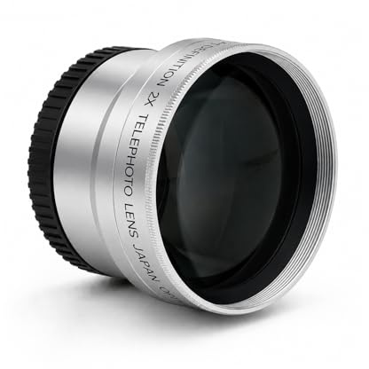 2 lentes de conversión de teleobjetivo profesional compatibles con Samsung HMX-H405BP - Vidrio óptico japonés, enfoque automático y manual, montaje atornillado, mejora de zoom de largo alcance para