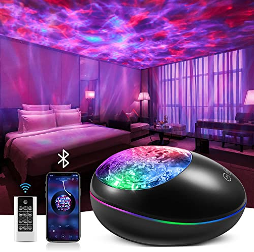 ONEFIRE Galaxy Projector, White NoiseNightLight, Bluetooth Music Ceiling Projector with Remote Timer and Galaxy Light Skylight, Star Lights for Kids and Teen Girls