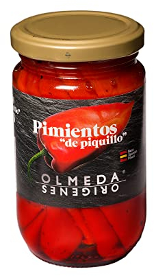 OLMEDA ORÍGENES - Poivrons Piquillo (Navarre) - Pot en verre 14/16 unités (290 g)