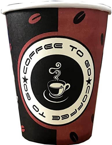 Trendsky Made in Germany 1000x 180ml Hartpapier Kaffeebecher Einweg Pappbecher Cups Coffee to go 0,18l Biol. Abbaubar
