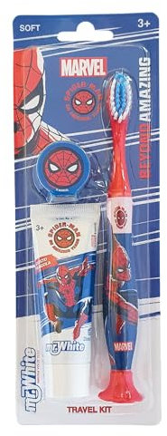 Kit de voyage Spider-Man : Brosse à dents manuelle + Dentifrice 25 Ml