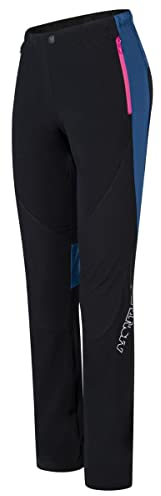 MONTURA - Pantalón de mujer ligero con refuerzos de trekking y escalada Rocky - Negro Azul-S, Azul Profundo