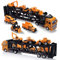 VBACALA Camion de Transporteur Voiture Jouet, Ensembles de Camions de Construction 7 en 1, Petites Voitures de Chantier Camion Jouet Cadeau Enfants Garçons 3 Ans