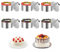 NVIYAM 6 Stück Dessertringe und Speiseringe, Edelstahl Mini-Kuchenring Formen Ring Set klein, Ø 8 cm Runder Mousse-Ring Servierringe für Gebäck Nachtisch Mousse Kuchenbacken